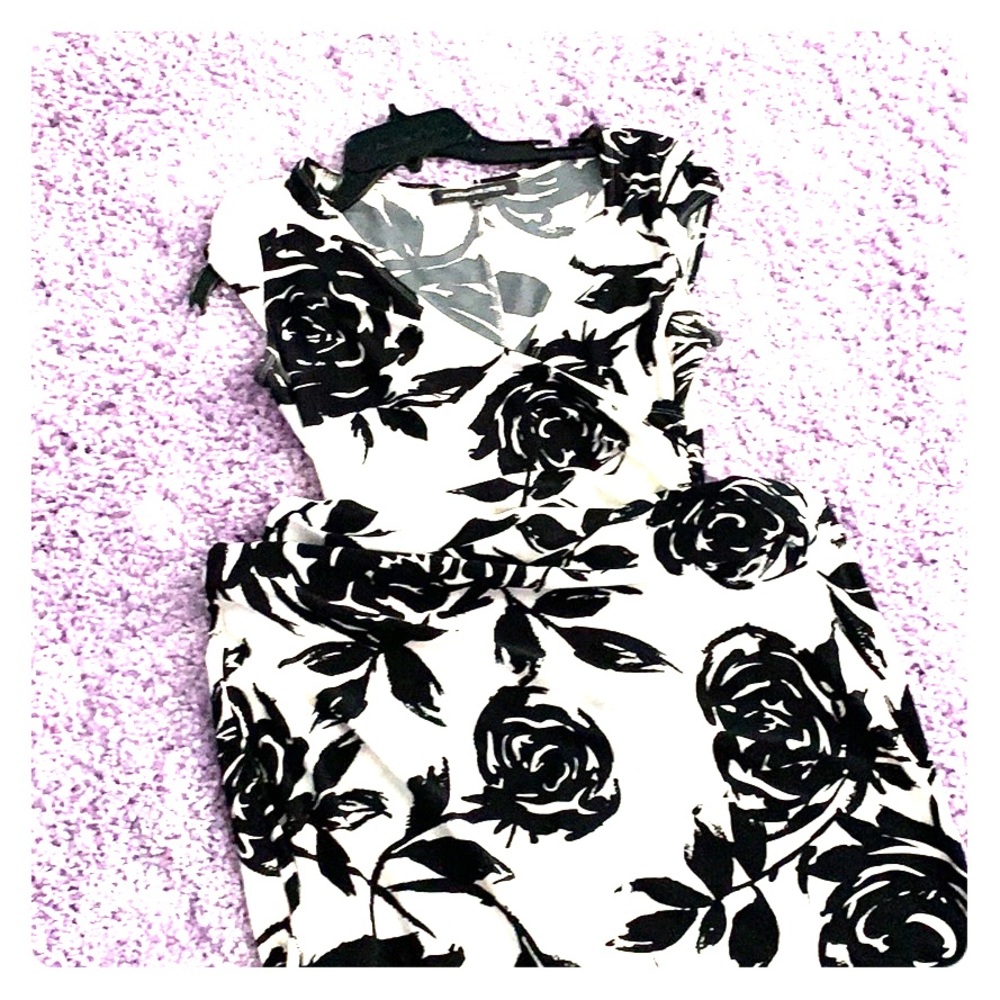 Black and white dress